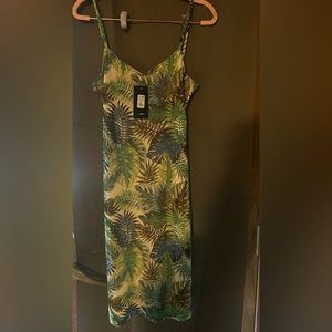Tropical midi dress